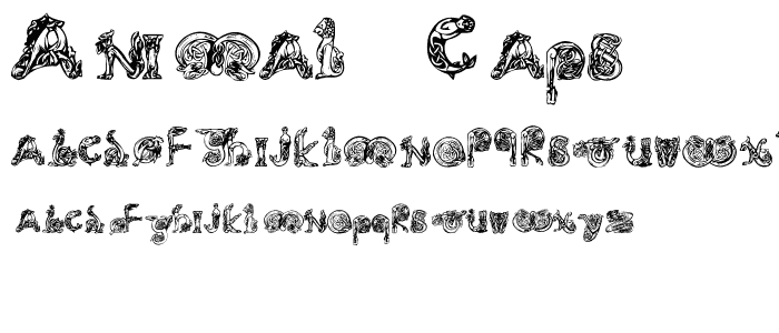 Animal Caps font
